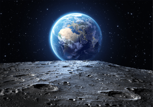 The Earth seen from the Moon